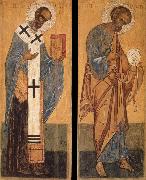 unknow artist Saint Peter and Saint Nicholas France oil painting artist